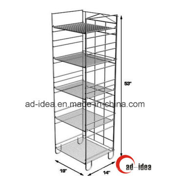 Fünf Schichten Metall-Display-Ständer / praktische Display-Rack